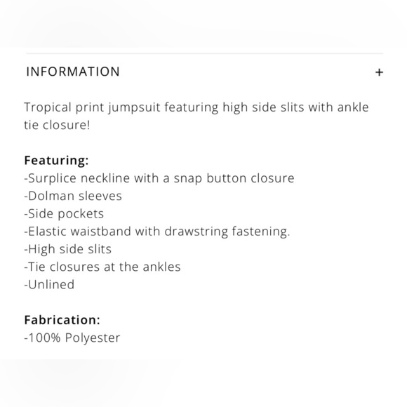 Dress Forum Satin Feel Blue Red Tropical Print Split Leg Ties Jumpsuit Small - Picture 5 of 15